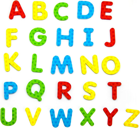 Magnetic Letters and Numbers - 112 Pieces Educational Alphabet Refrigerator Magnets for Classroom Fun, Building