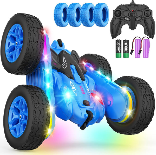 Terucle Remote Control Car, Rc Cars Stunt Toys New Upgraded Strip Lights