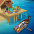 220 Pcs Pirate Treasure Money Parts Building Blocks, Expedition Wooden Boats Treasure-Maps, Cash Chests with Gold