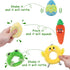 Baby's First Easter Basket Playset, 6ct Stuffed Plush Easter Basket with Bunny, Chick, Carrot, Egg, Frog Toys