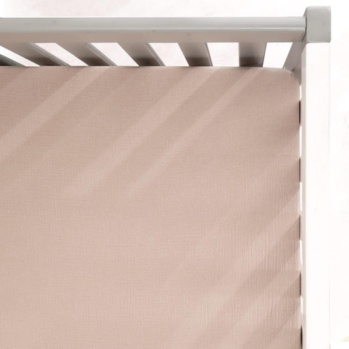 GRSSDER Soft Muslin Crib Sheet, 1 Pack, 100% Cotton for Boys and Girls, Fits Standard Crib Mattresses