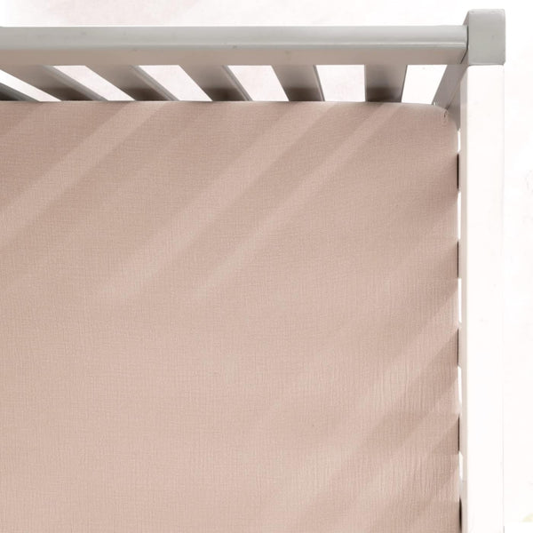 GRSSDER Soft Muslin Crib Sheet, 1 Pack, 100% Cotton for Boys and Girls, Fits Standard Crib Mattresses