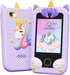 KOKODI Kids Smart Phone Toys, Unicorn Toddler Play Phone for Girls 3-10, Touchscreen HD Cell Phone, Travel Toy,