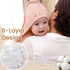 2 Pack 32"x32", 6 100% david's kids Hooded Baby Towels, Large Layer Muslin Cotton Highly Absorbent Girl Bath Towel