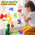 1 2 3 4 5 Toddler Suction Cup Bath Toys, Easter Basket Stuffers Animal Bath Toys for Kids Ages Mold Free Bathtub Window
