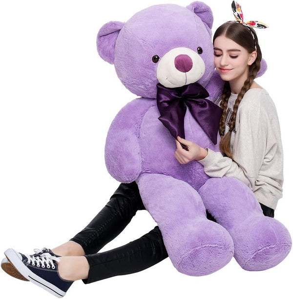 MaoGoLan 47 Inch Giant Purple Teddy Bear - Life Size Plush Toy for Valentines