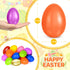 2.3 60 1 SpringFlower Unfilled Easter Eggs, pcs Colorful Egg Plus Golden Egg, Empty Plastic Eggs Fillable with Candy