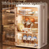 Triflice 3-Tier Baby Bottle Organizer and Drying Rack with Removable Shelves & Magnetic Door - Dust-Proof Storage Box
