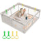 ZEEBABA Baby Playpen, Big Play Pen for Babies(59x59x27inch), Kids Safe Play Center