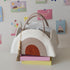 MENGLANSI Breathable Natural Fiber Diaper Storage Bag Compact Carry Design With Spacious Compartments For Mother