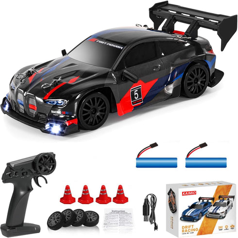 KAIMIO 1:24 Scale RC Drift Car 4WD 2.4GHz 30KM/H High Speed Racing Sport