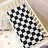 Emelivor Pack 52x28IN Checkerboard Plaid Crib Sheets for Boys Girls and Play Sheets Breathable Mini Crib Sheets Fitted