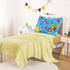 Set 4 Set Wake In Cloud - Dinosaur Toddler Bedding for Boys, Colorful Dino Race Car, Pieces Soft Crib Bed Including