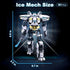 Ice Warrior Mech Building Set, City Protector Battle Model for Adults Boys 8+, Creative Action Robot Gifts (561 Pcs)