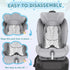 Pinkunn Gel Car Seat Cooler Pad - Breathable Ice Cooling Pad for Summer Chair, Stroller, Baby Dining Chair (Gray Star)