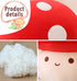 Large Mushroom Plush Toy - Stuffed Animal Hugging Throw Pillow for Birthday or Valentine Gift