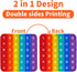 Fidget Games Learning Toys, 2 in 1 Educational Toys for Children, Learn 26 Letters & 1-30 Numbers, Stress Relief