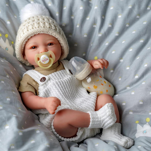 17 Inch 3+ BABESIDE Lifelike Reborn Baby Dolls Dara - Realistic-Newborn Baby Doll Girl Handmade Real Life Baby Dolls