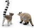 Gemini&Genius Raccoon Lemur Wild Animal Action Figure Toy Set - Realistic Zoo Animal Figurines for Kids
