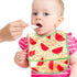 6Pcs Baby Feeding Bibs, Waterproof Toddler Bib Set with Crumb Catcher Pocket for 6-24 Months