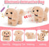 G.C 13Pcs Interactive Stuffed Dog Toys for Kids Girls - Walking Barking Plush with Carrier & Accessories Playset