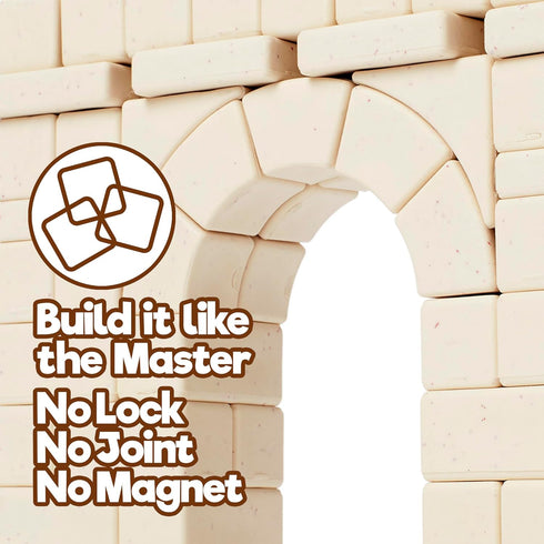 7 8 9 10+ 69 Taksa Toys Ancient Roman Arch Stem Toys Premium Educational Stackable Building Blocks, for Kids Ages Years