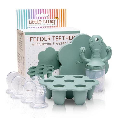 Little Twig Baby Fruit Feeder Pacifier & Teether Set Silicone Baby Food