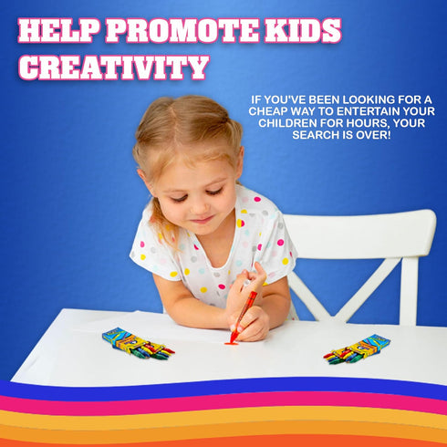 288 72 4-Packs) Bedwina Bulk Crayons - Crayons - (Case of Premium Coloring Colors for Kids and Toddlers, Non-Toxic