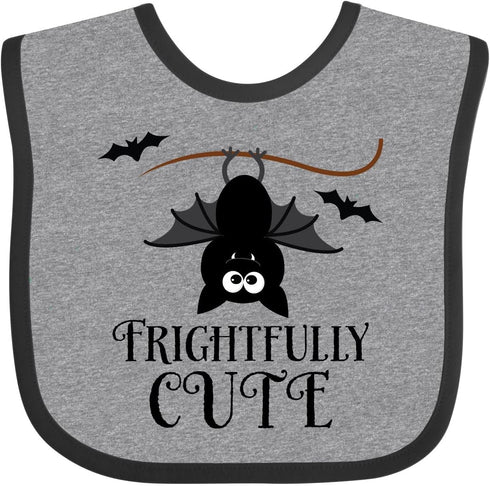 inktastic Halloween Bat Baby Bib - Frightfully Cute Holiday Design