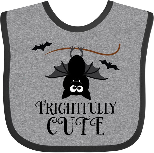 inktastic Halloween Bat Baby Bib - Frightfully Cute Holiday Design