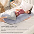 BATTOP Pregnancy Pillows for Sleeping,Pregnancy Must Haves Maternity Body Pillow with Cooling Washable Cover,New Mom