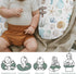 Summer Ocean Boho Nursing Pillow Covers for Boy Girl Seashells Conch Starfish Corals Anchors Nursing Pillow Slipcovers