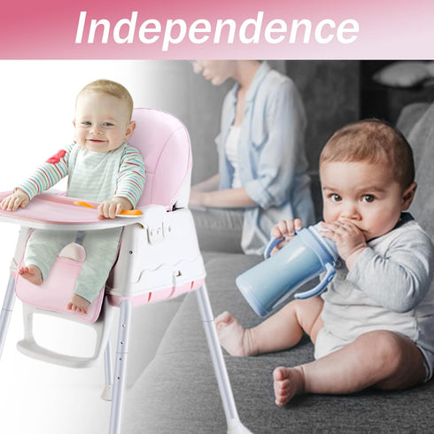 BEAHING High Chair Cushion, Soft PU Leather Replacement Cover Non Slip Stroller Seat for Baby Toddler