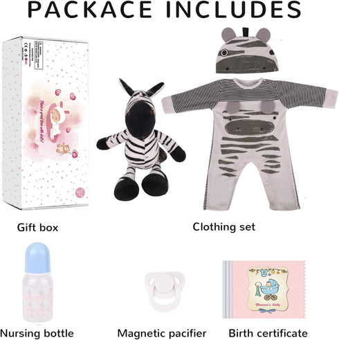 CHAREX 22 Inch Sleeping Reborn Baby Boy Doll, Lifelike Realistic Weighted Newborn, Christmas Gift for Kids Age 3+