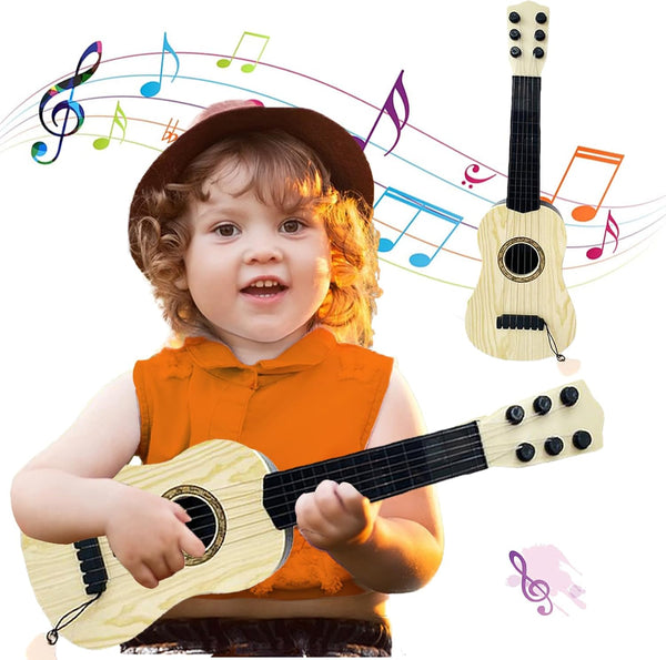 Kids Toy Guitar 6 String, 17 inch Mini Baby Guitar with Pick, Educational Musical Instrument for Toddlers