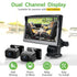 IPOZITO 2 5 inch 1080P Car Camera for Baby Monitor for Kids Display HD Dual-Channel Baby Car Camera with IR Night