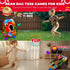 2-in-1 5-Second Setup Set Swooc Games - Dino Frenzy | Corn Hole Games for Kids | | Dinosaur Bean Bag Toss Game for Kids