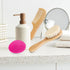 Molylove Set (3 Baby Hair Brush with Wooden Handle and Comb for Newborns & Toddlers | Natural Soft Goat Bristles l Wood