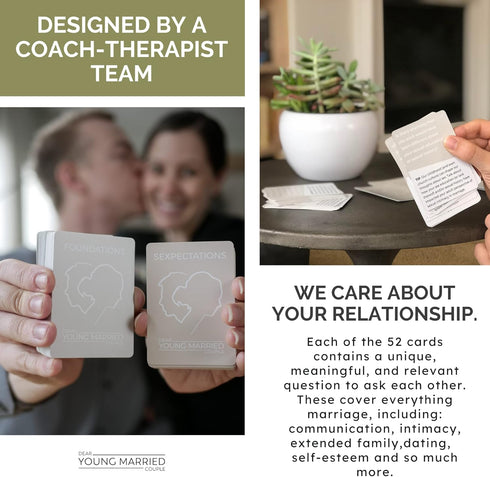 REALIZATIONS Card Deck - Fun Game for Couples - 52 Questions to Know Your Partner - Dating Gift