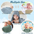 VitalCozy 8 (32 32 Inch,Pastel Pcs Baby Muslin Hooded Bath Towels and Washcloths Muslin Cotton Hooded Baby Towels