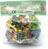 Kvvdi 12 Pcs Small Colorful Plastic Poison Dart Frogs Toy + 8 Pcs Turtles Rainforest Animals