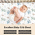 Cstdyfrv 28x52in Cute Baby Dragons Castle Crib Sheets Watercolor Fairytale Dragon Moon Stars Soft Breathable Baby