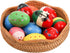 Peohud 24 Pack Wooden Egg Shakers - Maracas Percussion Musical Easter Eggs for Kids, Toddler Music Learning Toys