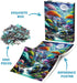 BBOLDIN 1000 Magic Forest Landscape Puzzles for Adults Pieces, Nature Waterfall Moon Jigsaw Puzzle, Colorful Tree