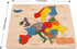 33 3 Europe Map Wooden Jigsaw Puzzle for Kids | Puzzle Pieces | Learning & Educational Toy Gift for Boys & Girls Ages