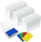 Skylety 50 Pcs blank Playing Card Case, Clear Poker Box Snap Closed,