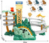 3 4 5 6 7 8 Set, JUKUDAHU Dinosaur Climbing Slide Stair Toy for Toddlers Aged - Racing Track Game Sliding Car Toy
