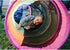 Pacific Play Tents Kids Peek-A-Boo I See You 6 Foot Crawl Tunnel, Multicolor & Mesh