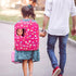 K.T.Fancy 7 PCS 18 Inch Dolls Bag Carrier Set, Includes Doll Clothes, Shoes, Sunglasses, Backpack, Toy Unicorn
