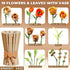 Store Set 868PCS Bagari Roses Bouquet Building - Artificial Flowers Building Blocks with Vase, Compatible with Lego Kit